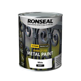 Ronseal Direct to Metal Paint - White Matt 750ml